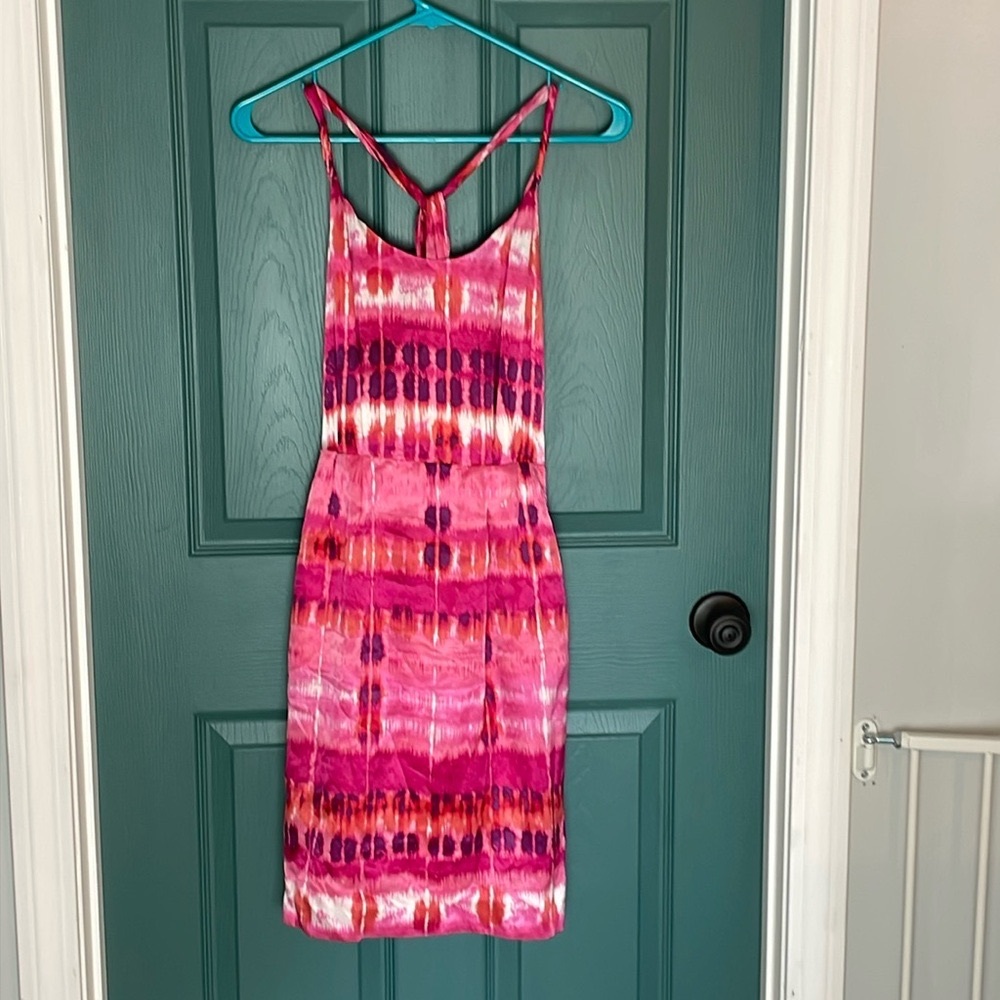 Silk pink dress